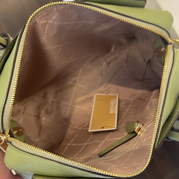 Michael Kors Mercer Small Top Zip Belted Satchel Crossbody Handbag Bag Shoulder - Picture 10 of 16